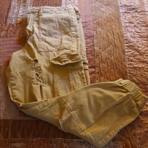 Distressed cargo pants